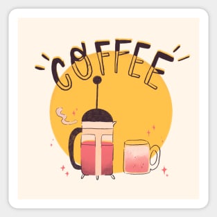 Coffee poster Sticker